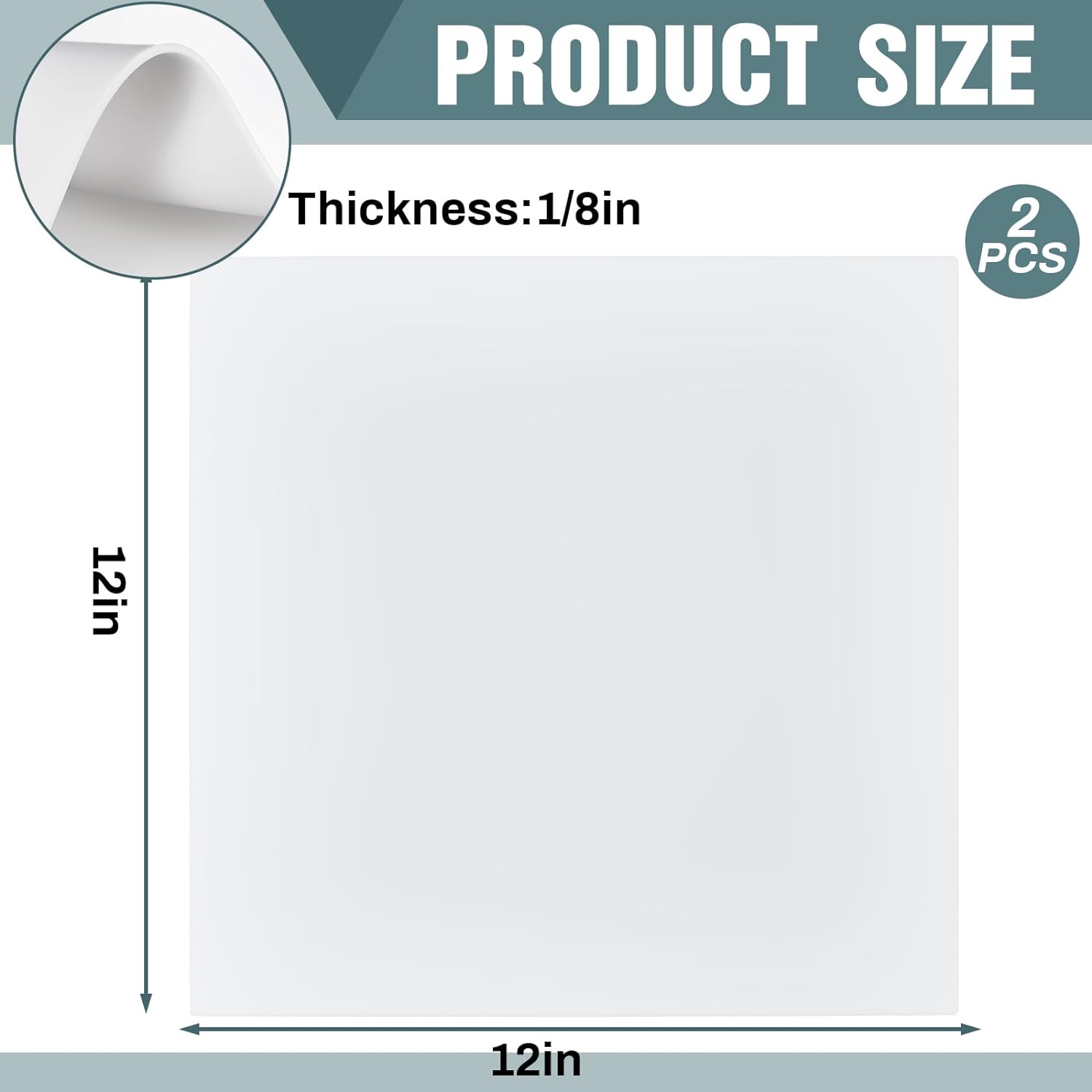 Silicone Rubber Sheet 12 x 12 Inch, 1/8 Inch White Rubber Pad, Heavy Duty Heat Resistant Rubber Gasket Material  - Paidu Suppliers